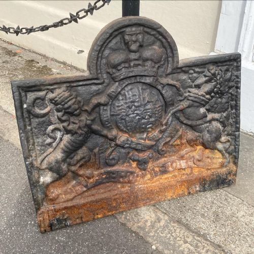 A Cast Iron Fire Back