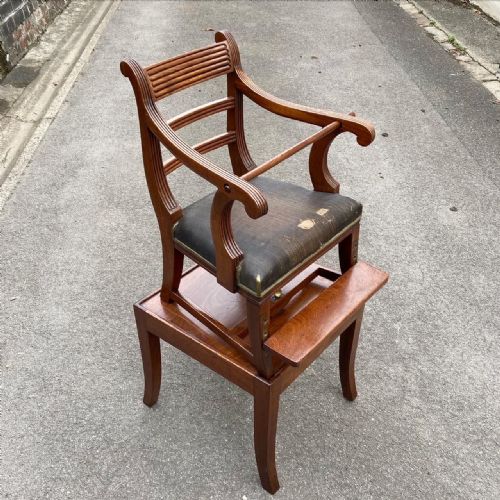 A RARE AND ORIGINAL REGENCY CHILDS CHAIR - ADDITIONAL PHOTO 6