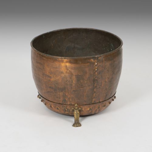 A 19th Century Patinated Copper Log Bin