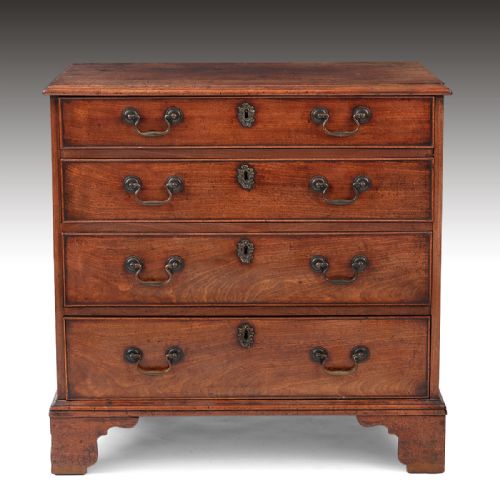 A George III 32 Inch Wide Mahogany Chest of Drawers
