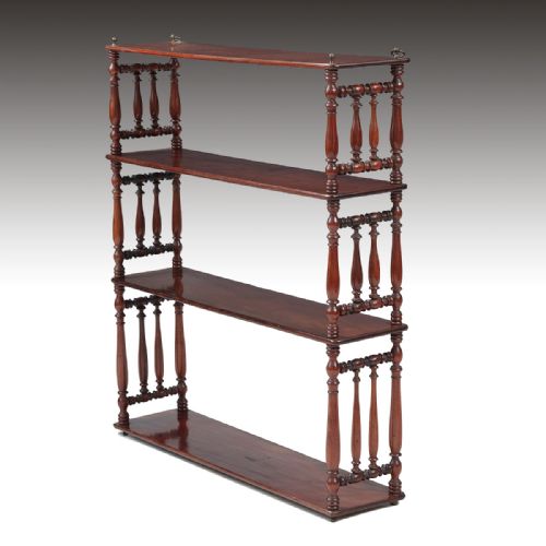 A Set of Regency Period Mahogany Hanging Shelves