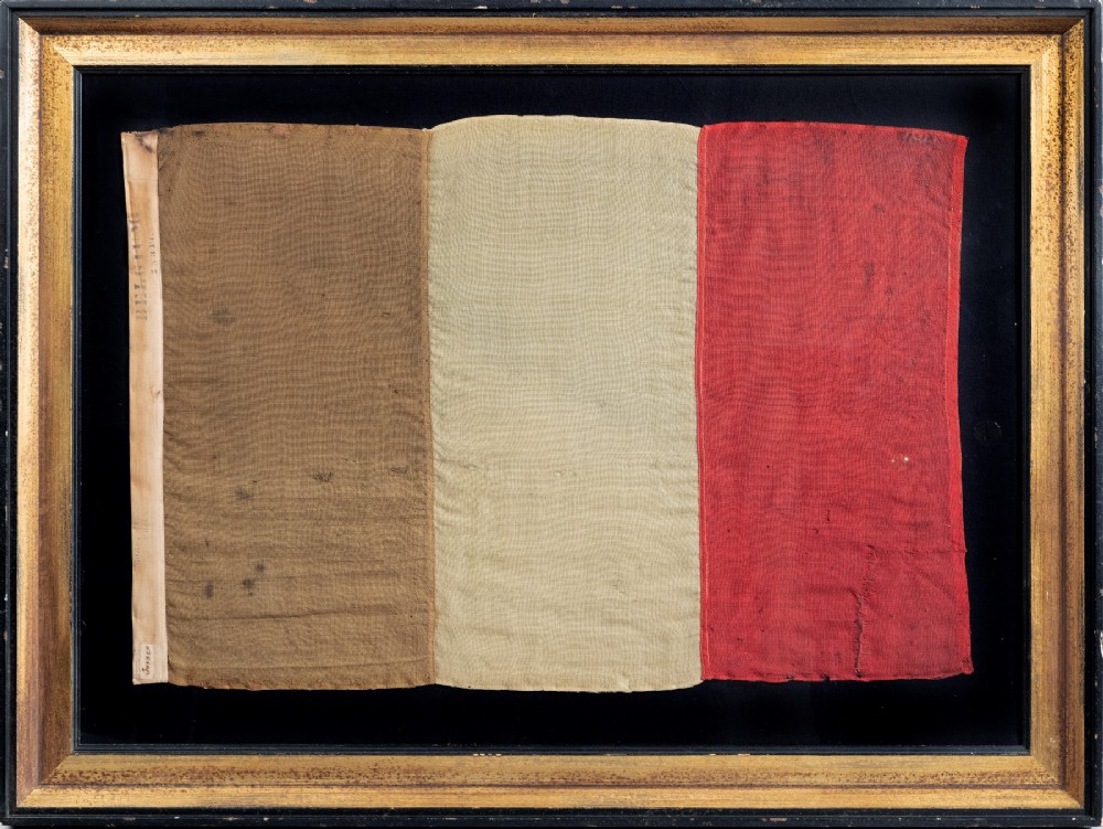 An Extremely Rare Large Belgium Flag From The Philadelphia Centennial Exhibition Of 1876