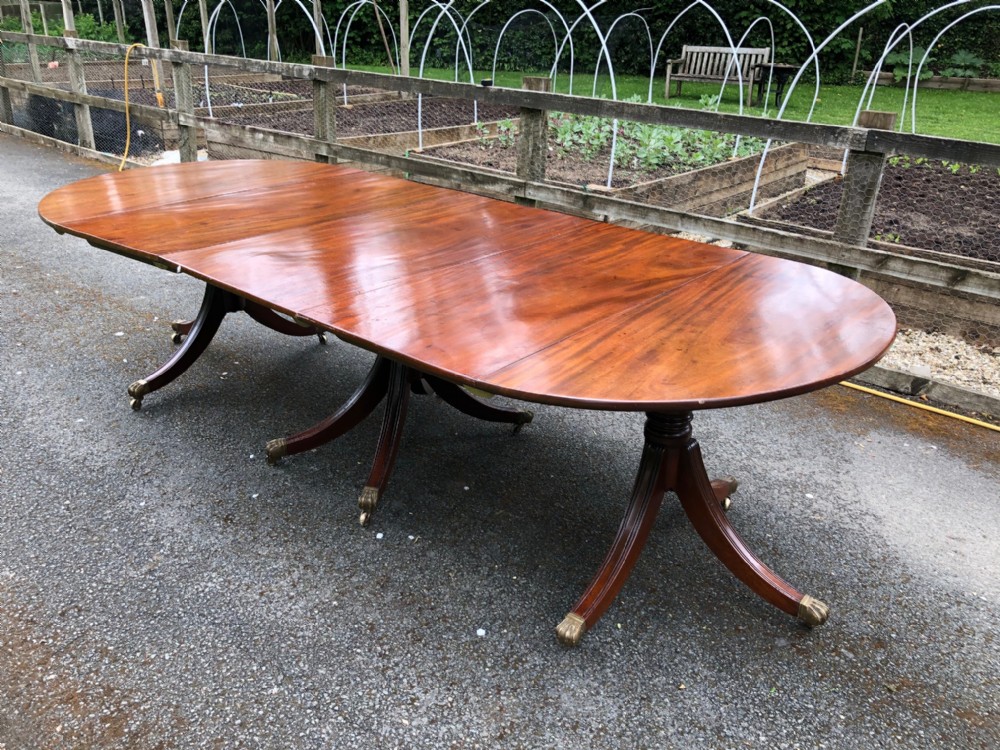 A Three Pillar Dining Table