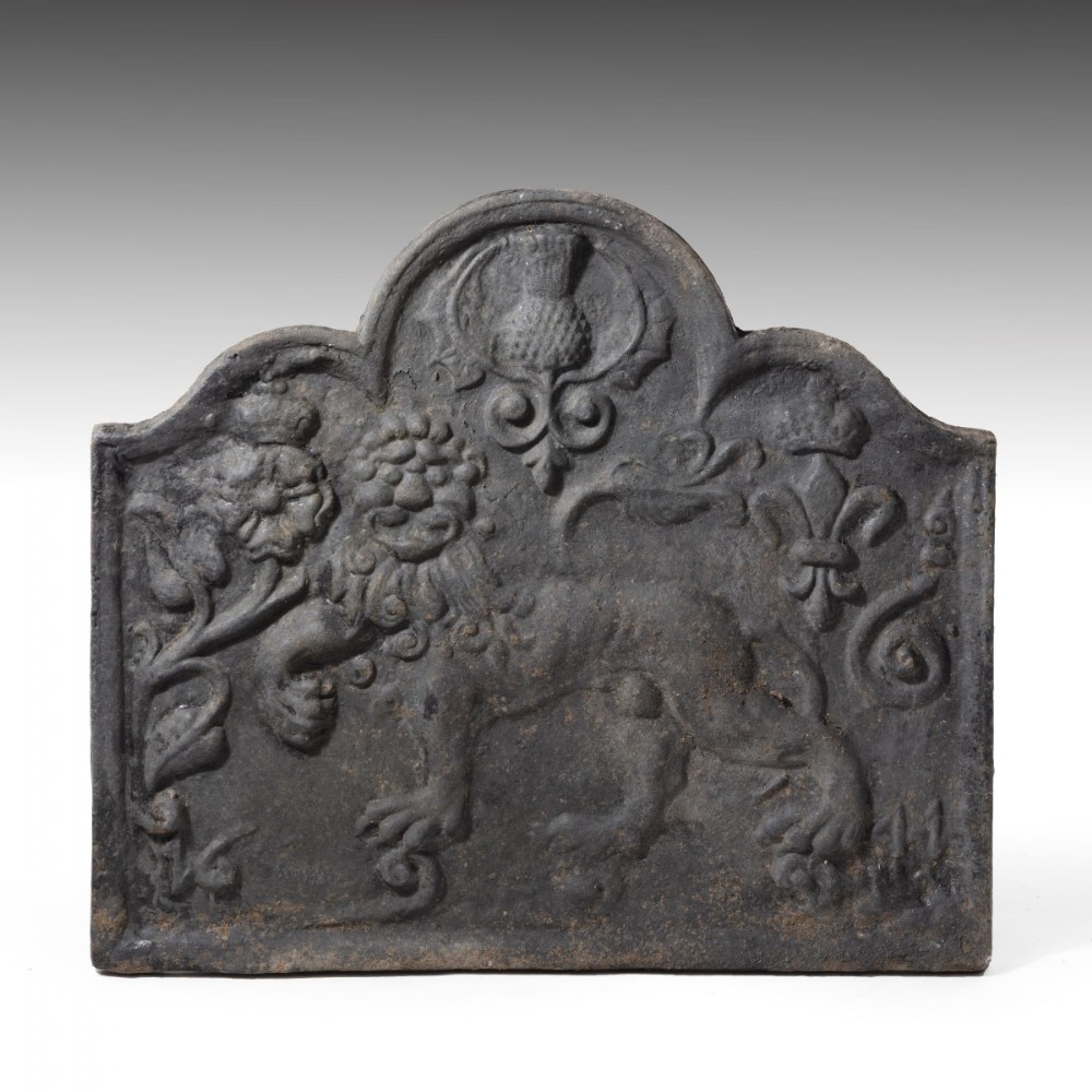 A 19th Century Scottish Cast Iron Fire Back 
