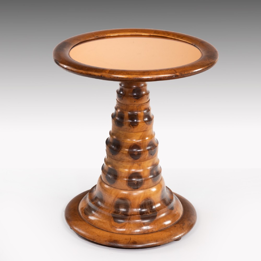 An Unusual And Stylish Olive Wood Occasional Table