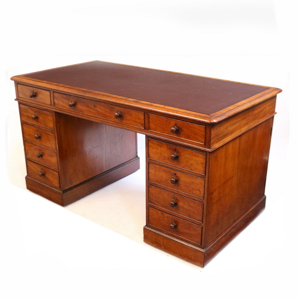 A Georgian Period Mahogany Partners Desk