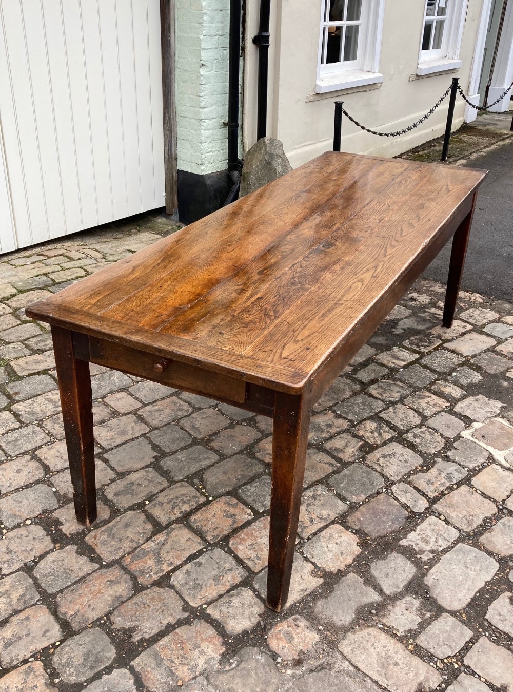A Large Period Oak Refectory Table