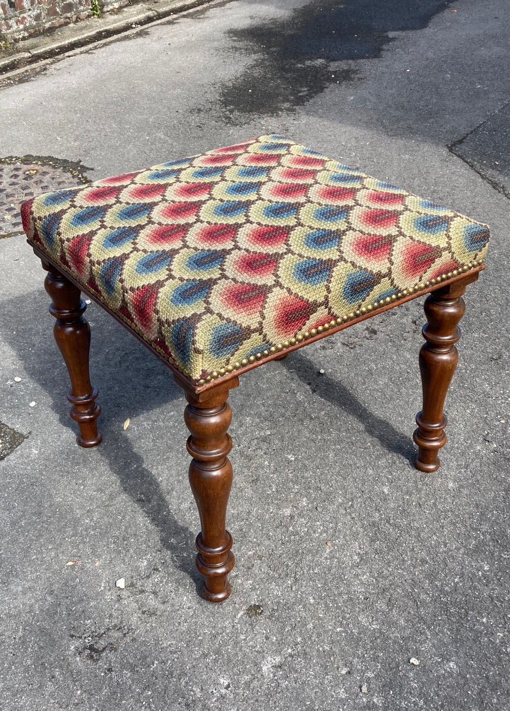 A Large Late Regency Period Stool 