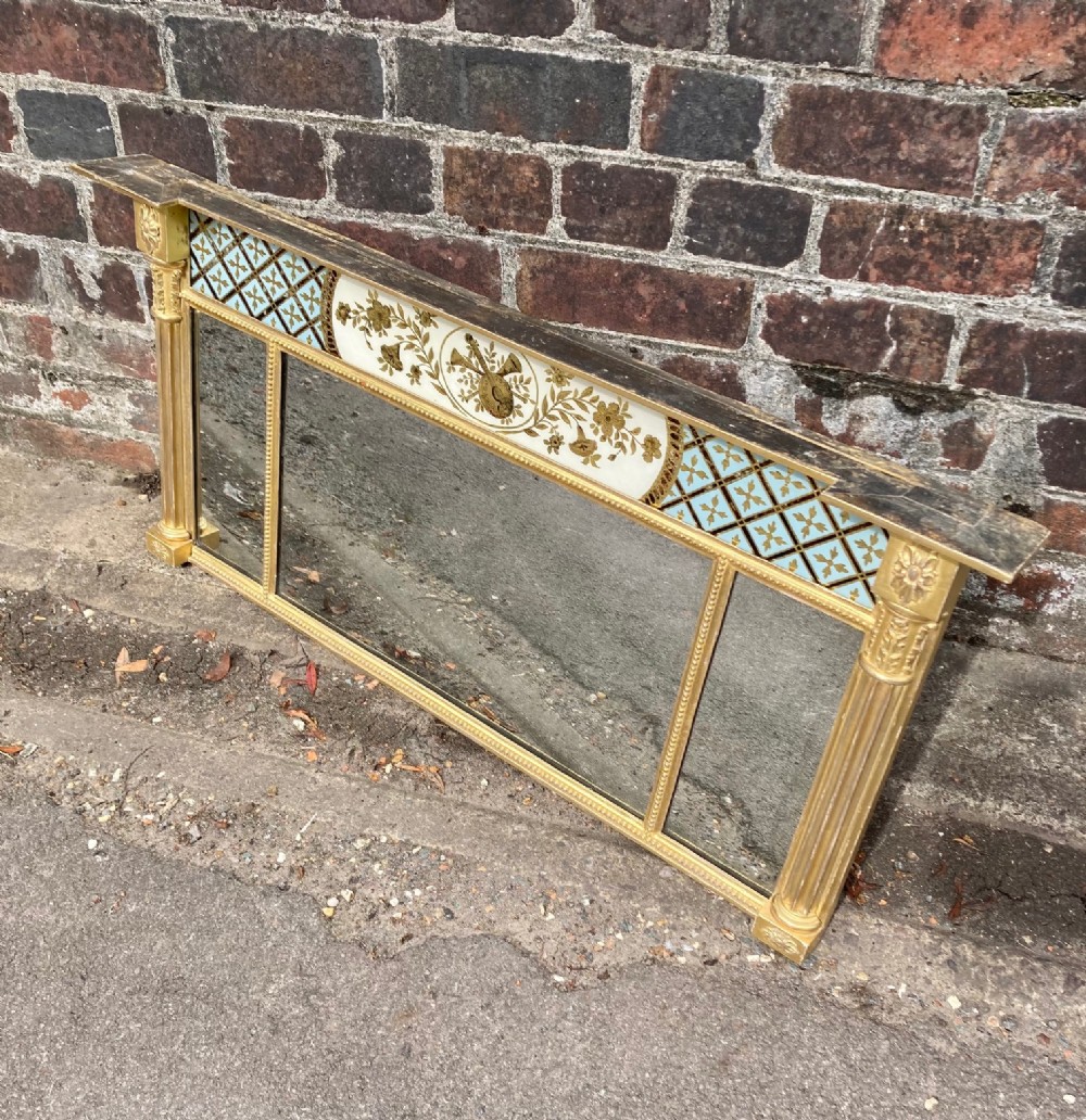 A Small Regency Period Over Mantel Mirror 