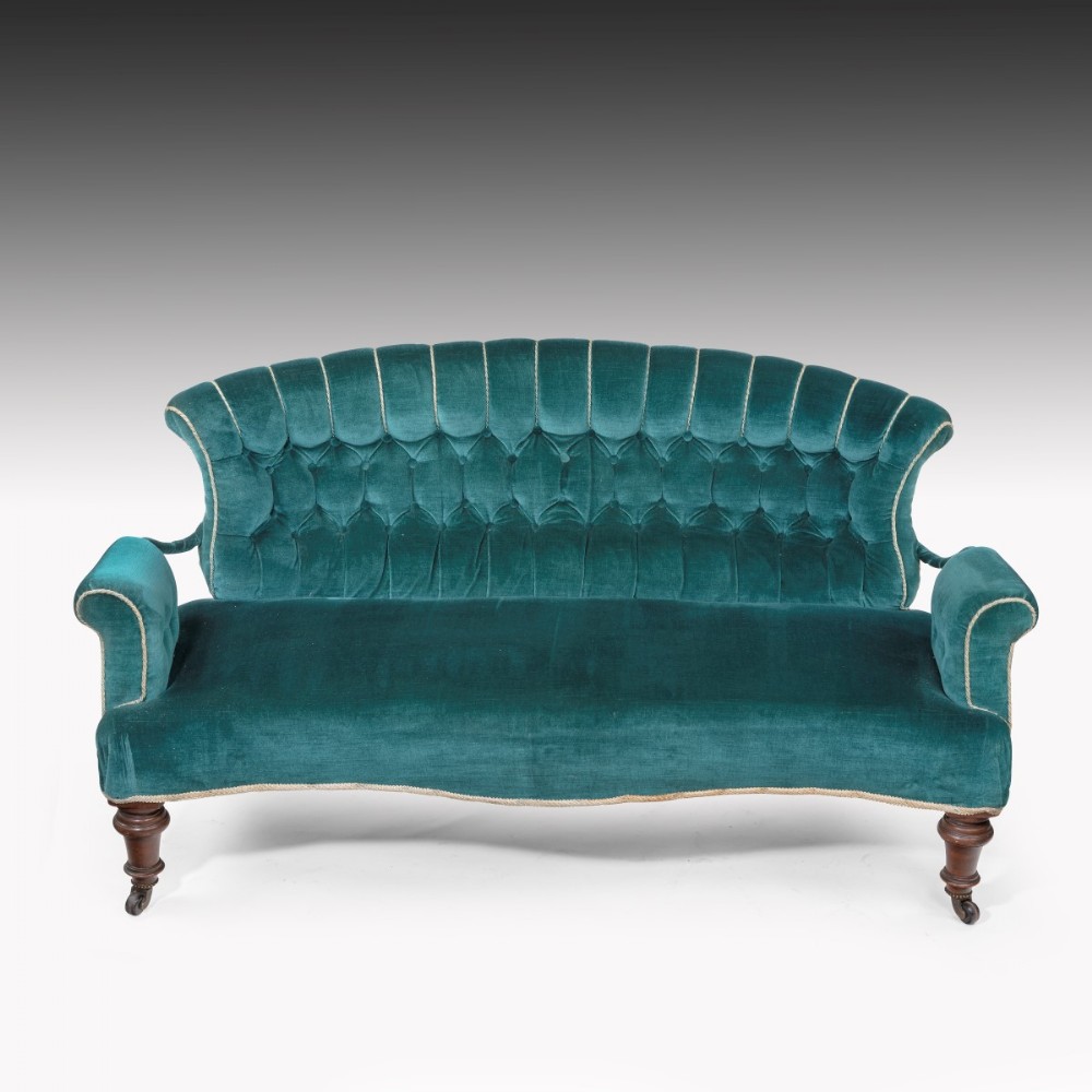 A Late 19th Century Upholstered Settee