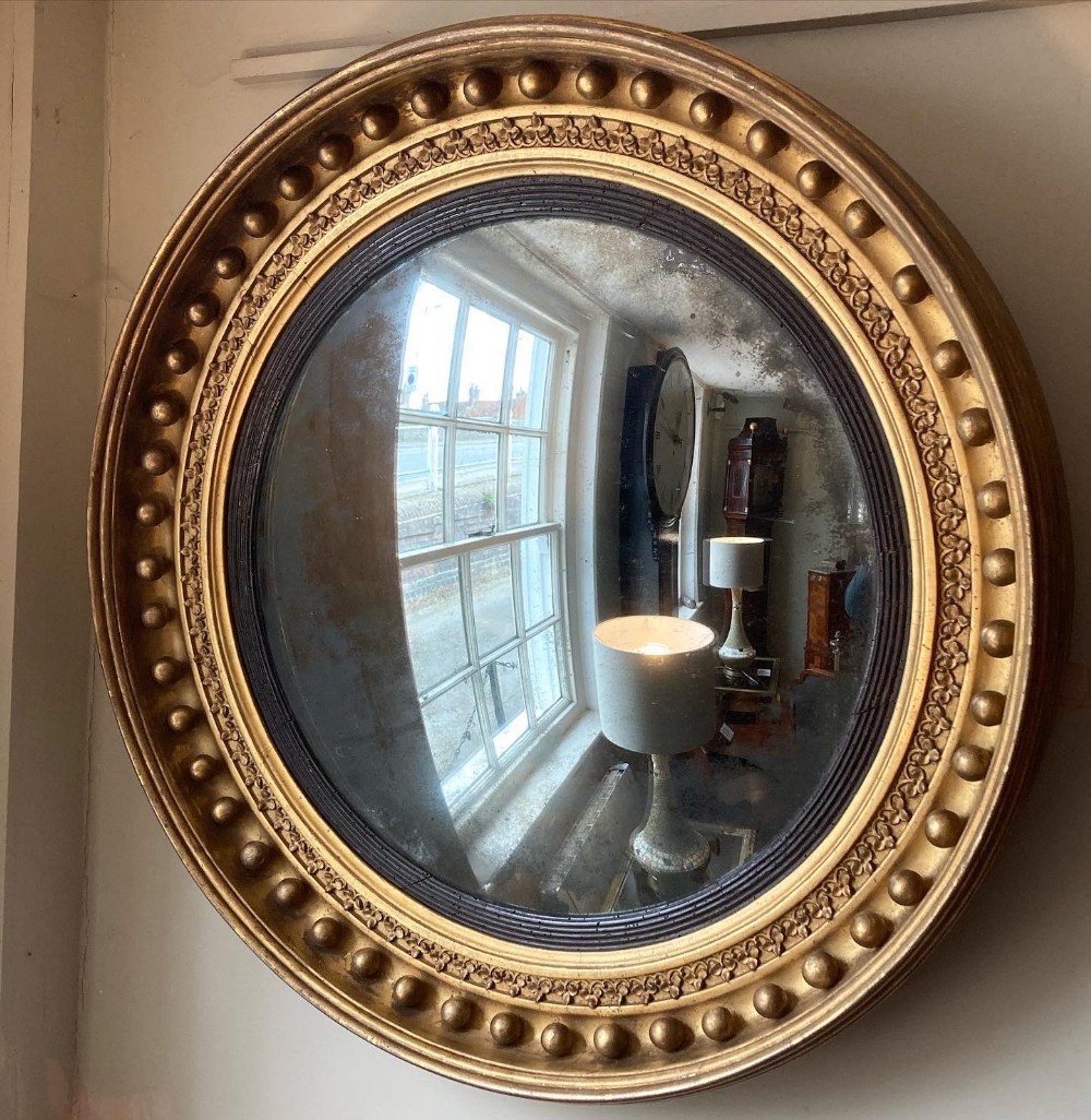 A Large Regency Period Convex Mirror