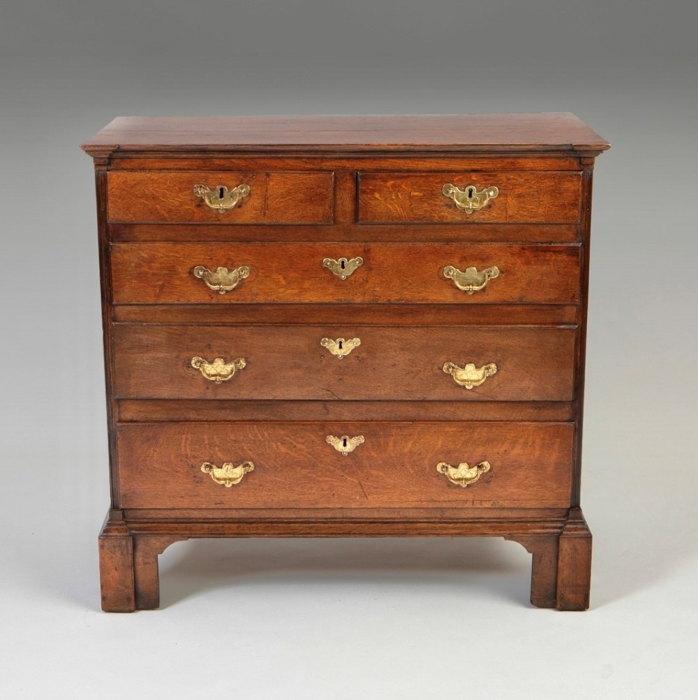 A George III Oak Chest Of Drawers