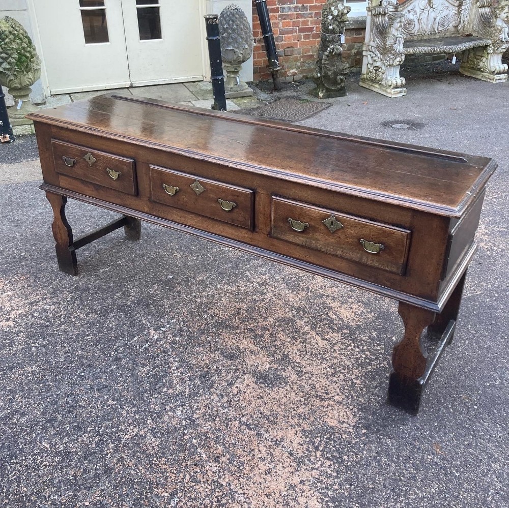 An Early 18th Century Oak Dresser Base Of Excellent Colour 