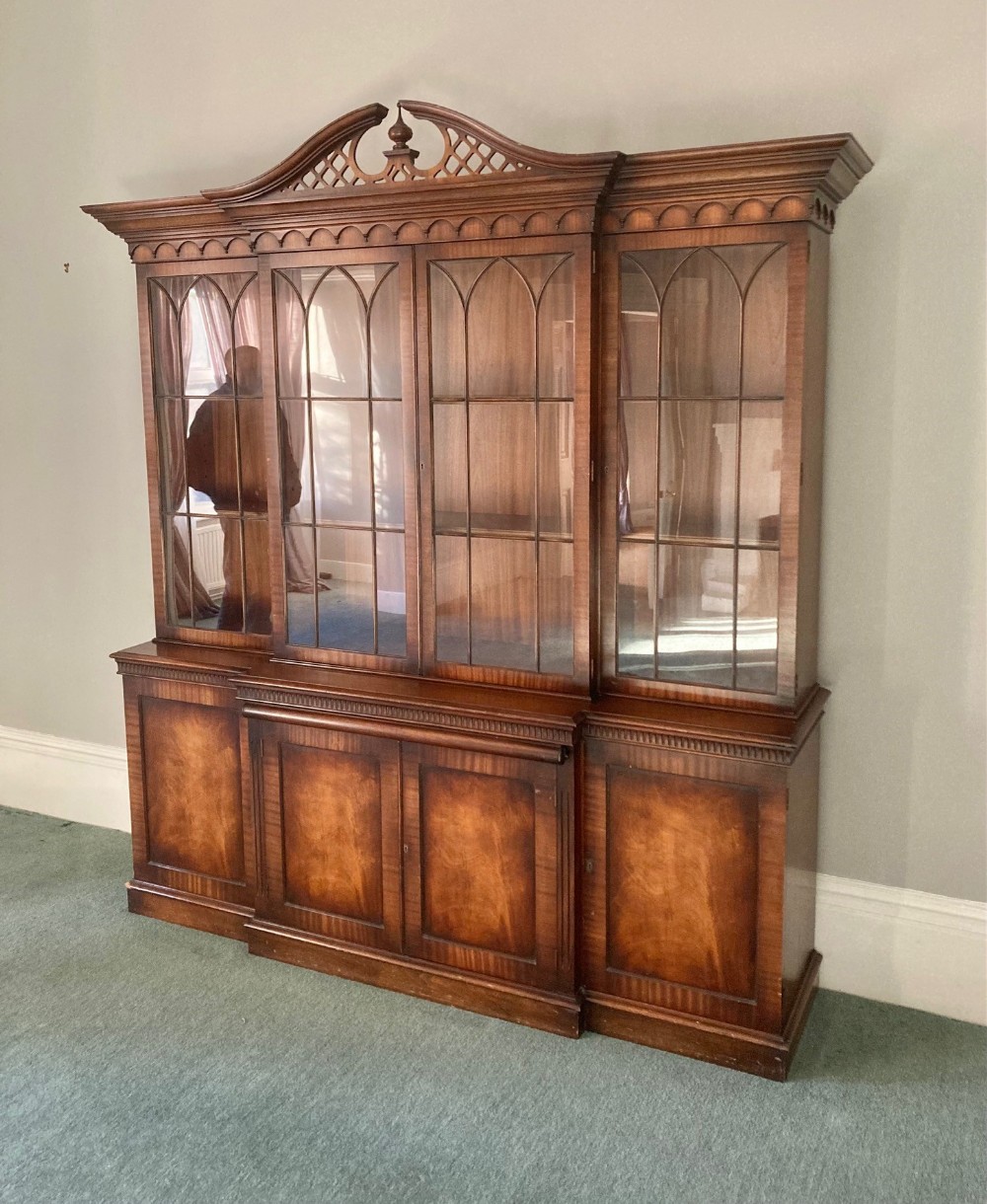 A George III Style Breakfront Bookcase