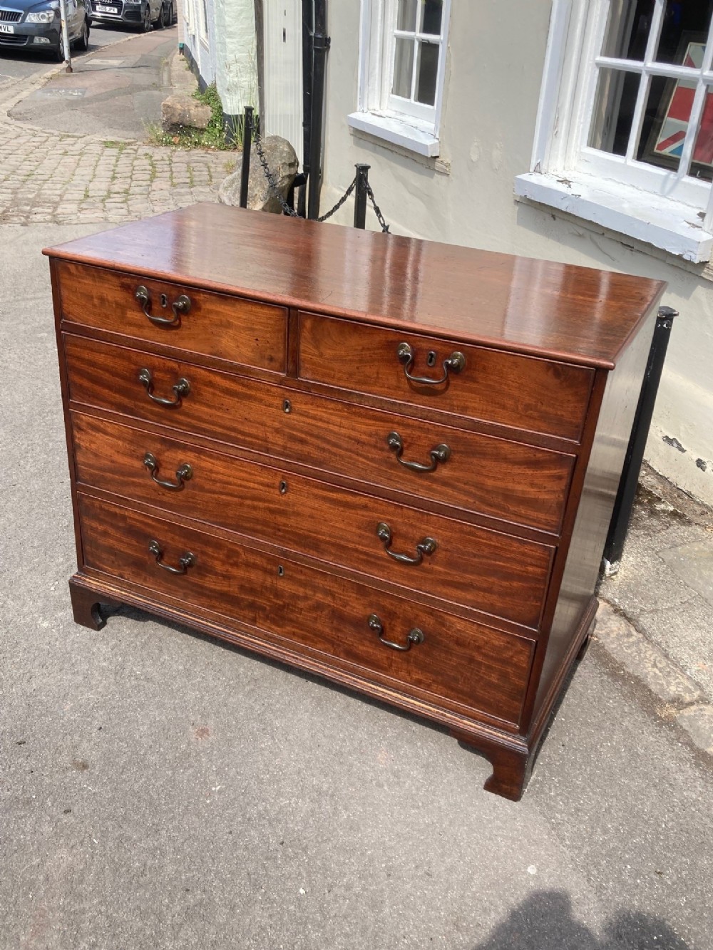 A George III Mahogany Chest Of Drawers