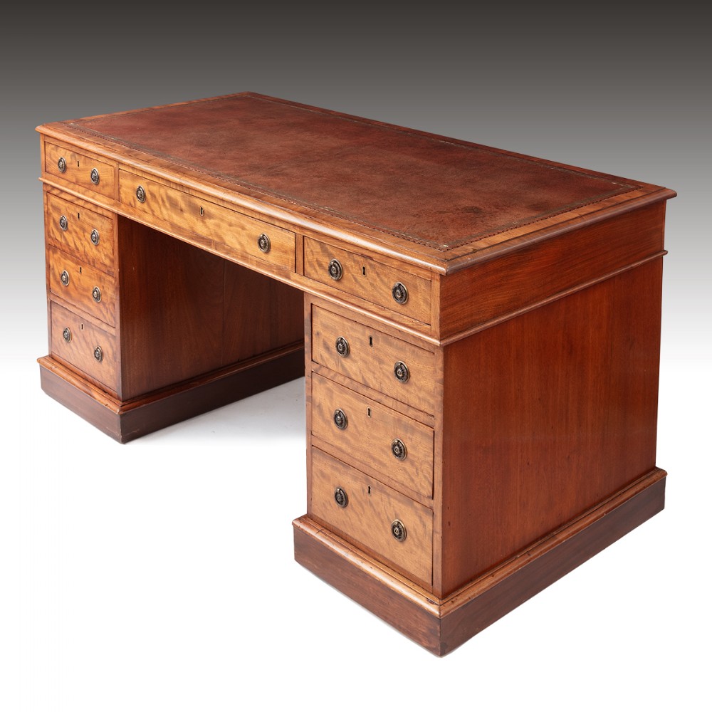 A Regency Period 60 inch wide desk 
