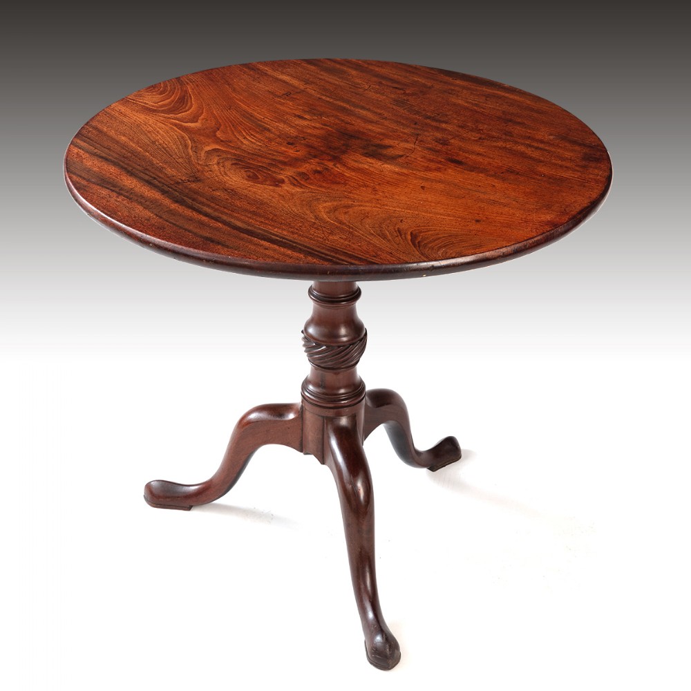 A Well Figured George III Mahogany Tripod Table