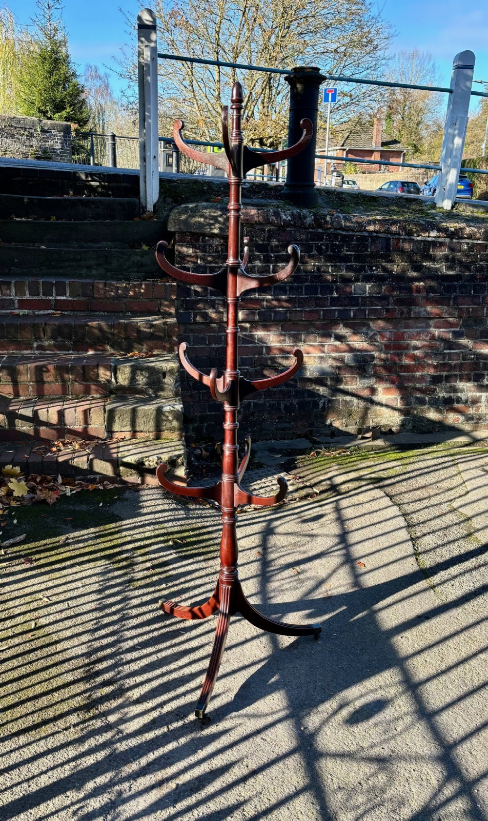 A George III Sheraton Period Hat and Coat Stand