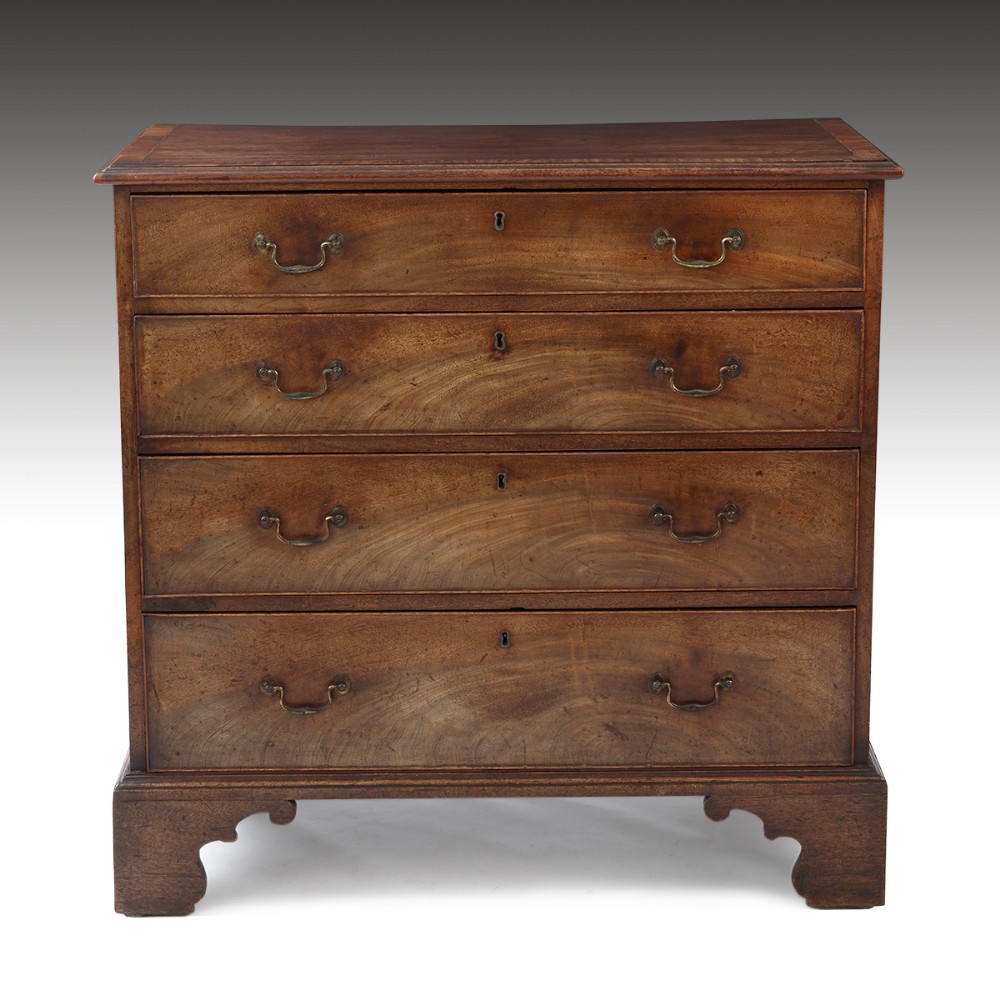 A George III Mahogany Chest Of Drawers
