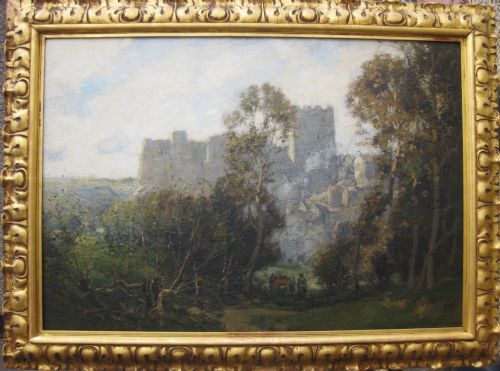 fig 1. Large Oil by George Graham of Richmond Castle, North Yorkshire