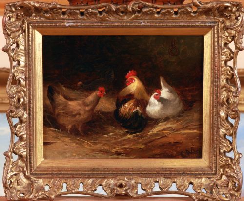 fig 1. Pair of oils by Charles McLaren of Hens.