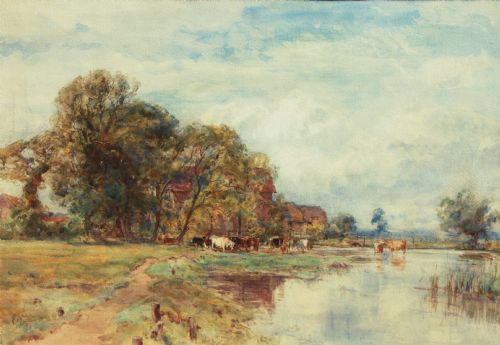 Watercolour by Sir Ernest Albert Waterlow