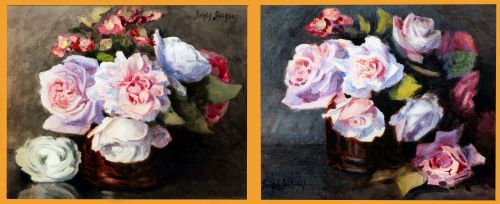 A Pair of Watercolours of 'Roses' by Joseph Jackson (1858-1922)