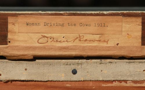 fig 1. Owen Bowen R.O.I., P.R.Cam.A 'Woman driving the cows 1911'