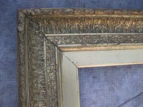 Large 19thc Gilt Picture Frame/ Mirror. 24" X 42"