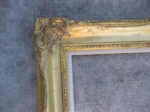 Large Antique Edwardian C.1900 Gilt Gold Leaf Swept Picture Frame. 30" X 40"
