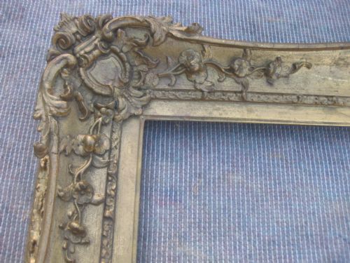 23" X 28 1/2" Antique Victorian C.1840 Gilt Gold Swept Picture Frame/ Mirror.