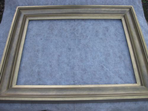 29" X 39" Large Unusual Antique 19c./ Victorian Wood & Gesso Picture Frame/ Mirror.