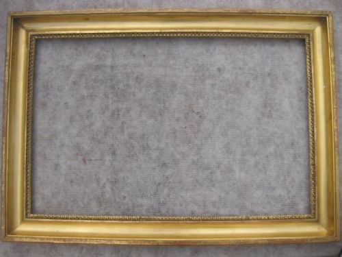 Large Antique Circa 1800 Part Carved Gilt Gold Leaf Georgian Picture Frame. 21 1/2" X 33"