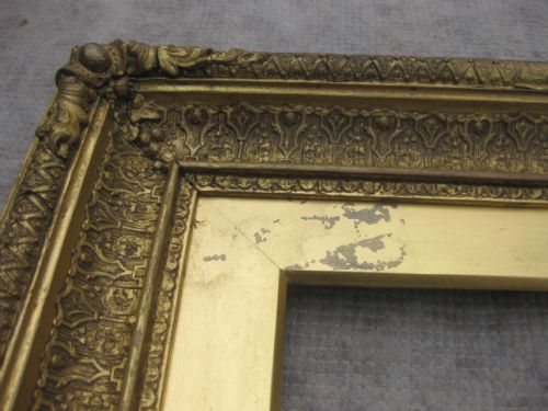fig 1. A good quality antique circa 1880 gilt gold leaf picture frame to fit 8
