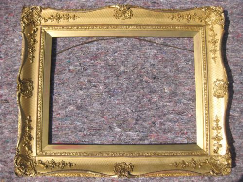 Antique 19th C 18" X 24" Victorian Gilt Gold Leaf Rococo Swept Picture Frame