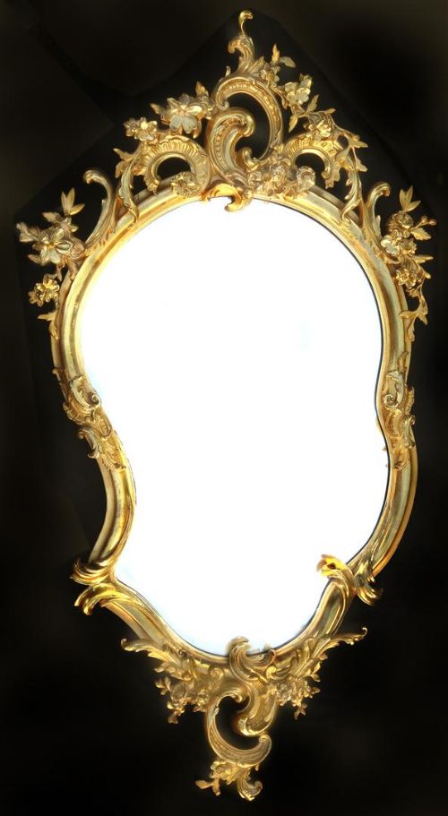 Good Quality Ornate Rococo Gilt Mirror. 19c.
