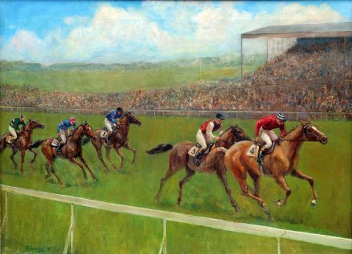 Richard Ogle 1955 "A Day at the Races".