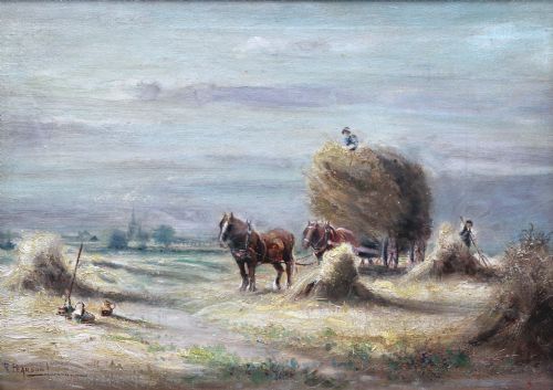 "Harvest Time" a Lovely Oil by Robert Pearson.