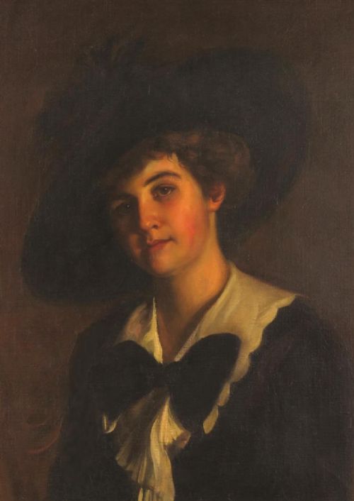 fig 2. Large William Gerard Barry. A beautiful Lady. 1911. American School.