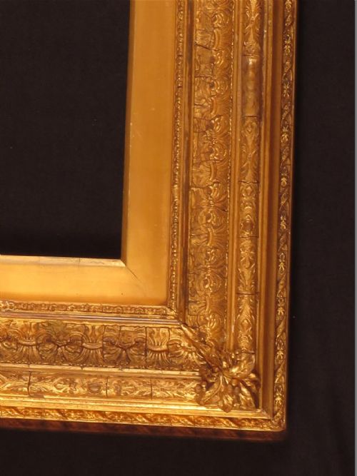 fig 1. Good 19thC gold leaf frame.Picture size: 18