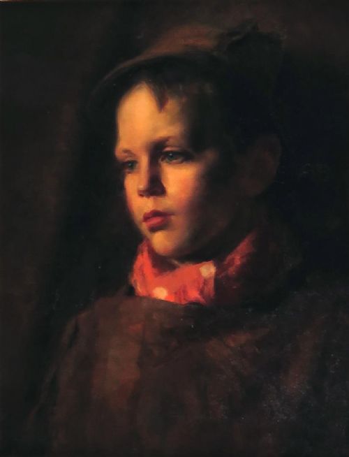 Beatrice Wilson. Lovely Oil Portrait. Young Boy.