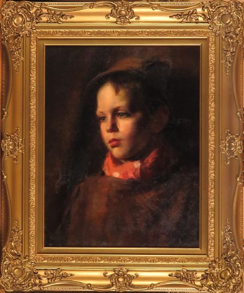 fig 1. Beatrice Wilson. Lovely oil portrait. Young Boy.