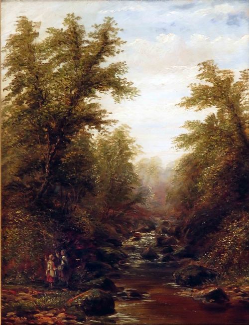 Very Good Joseph Mellor Oil Landscape.
