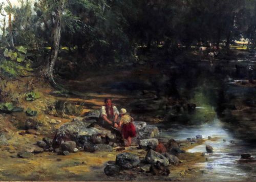 fig 4. John Wright Oakes. A.R.A. Superb large oil. 