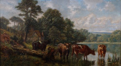 "Delamere Forest, Cheshire" Good Oil by Frederick W. Hayes R.c.a.