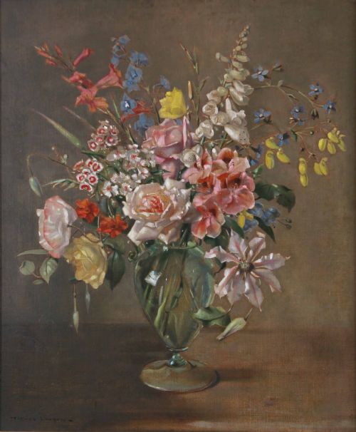 Terence Loudon "A Mixed Bunch" Good Still Life.
