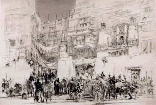 "Decadence, Roman Empire". Etching by William Walcot R.b.a. R.e.