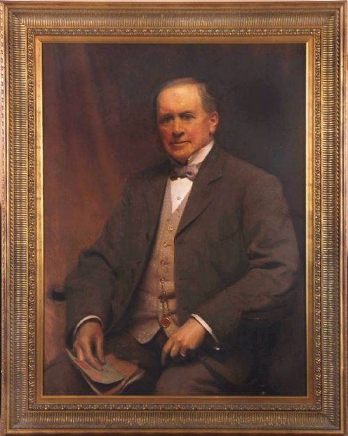 fig 1. Ernest Townsend. Large oil portrait.