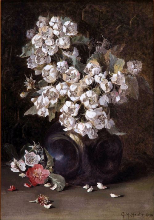 "Apple Blossom". By Grace H. Hastie. Watercolour.