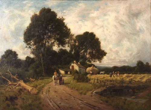 Large Peter Ghent Oil "Summertime, North Wales".